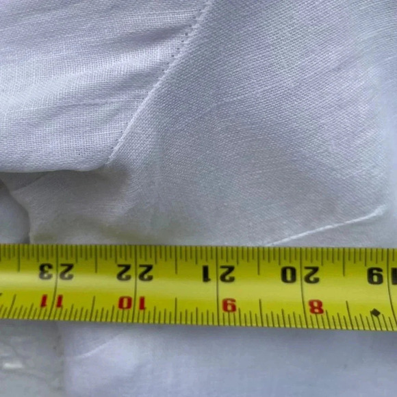 Jm Collection Womens Embroidered Gauze Blouse White Sz 16 - Picture 5 of 15